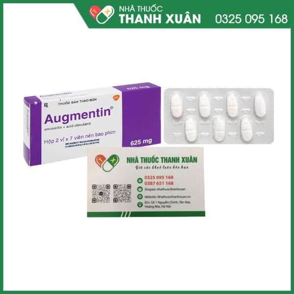 Augmentin 625mg trị nhiêmx trùng do vi khuẩn